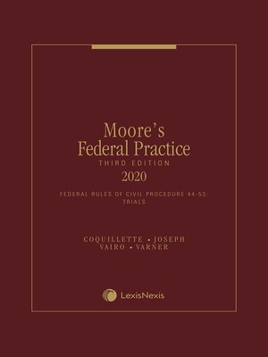 cover image of Moore's Federal Practice